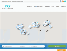 Tablet Screenshot of hireuavpro.com